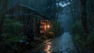 Soft Thunderstorm Rain ASMR for Calm Focus, Studying, Reading, and Gentle Background Ambience