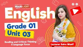 SNC English Grade 1 Unit 3 Grammar and Writing Competency & language focus