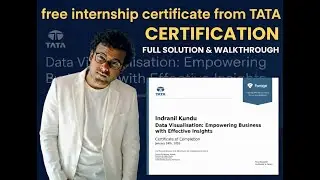 Unlock Your Tata Data Visualization Internship Certificate (No Cost!) and Free Guidance