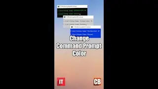 How to change Command Prompt's color? Change Command Prompt's Background and Foreground color