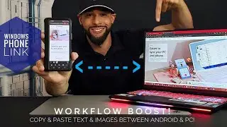 ●Microsoft Window's Phone Link | How To Copy & Paste Between Android & Windows!