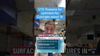 1/13: Reasons for optimism for Colorado snow! ❄️ #colorado #denver #snow #weather #meteorologist