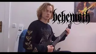 Sculpting The Throne Ov Seth - Behemoth (one take guitar cover)