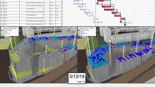 Construction Project Visual Progress Tracking in 4D - An Example