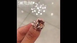 Handmade 4ct Stunning Rose Gold Radiant Cut Halo Engagement Ring Set