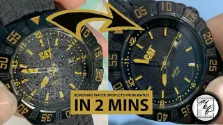 How to quickly remove water droplets from a moisture filled wrist watch in 2 minutes