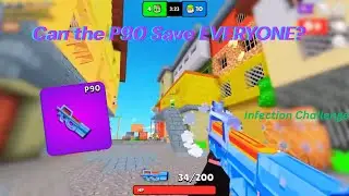 I Tried to Save Everyone Using Only a P90  | Minefun.io Infection Challenge