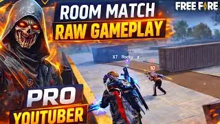 High-Level Room Match 🔥 Free Fire Gameplay (No Music)