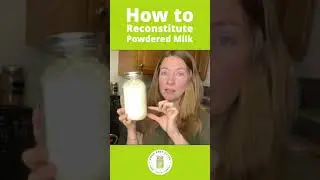 How to Turn Powdered Milk into Delicious Milk #shorts