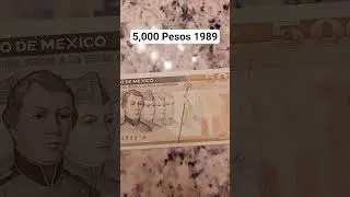5,000 Pesos 1989 🤩🤩