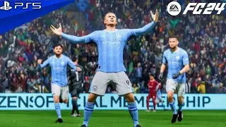 فيفا 24 - مانشستر سيتي ضد ليفربول - هالاند ضد محمد صلاح | FC 24 PS5