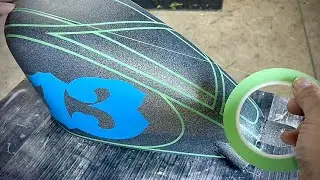 Laying out a Custom Design using 1/16&rdquo; fine line tape