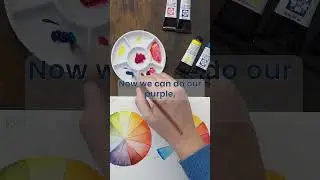 How to Paint a CMY Color Wheel in Watercolor!