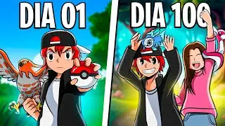 Sobrevivi 100 Dias no Minecraft Pixelmon PokeSquad O FILME 2