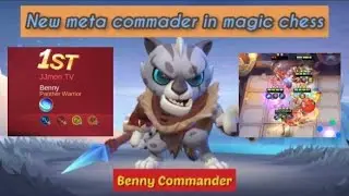 New meta build in magic chess using benny commander skill 3 6 weapon master and 6 mage build