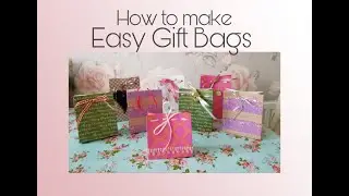 HANDMADE GIFT BAGS - CHEAP ALTERNATIVE TO STORE BROUGHT - CHRISTMAS -  BIRTHDAYS - WEDDING FAVOUR