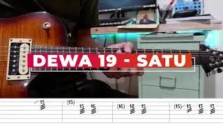 DEWA 19 - SATU (SOLO GUITAR COVER + TAB)