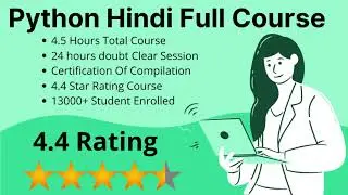 Python Programming Full Course for Beginners 2021 In Hindi