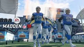 Madden 18 LA Chargers vs LA Rams Gameplay (StubHub Center) Full First Half