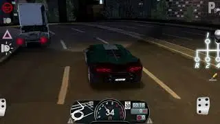 Driving School Sim - Free Ride - Lamborghini Sian - Hong Kong - Night Mode - Manual (Android, iOS)