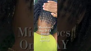 $1000 Microlocs Special! Book Now #microlocmastery #sisterlocks #locshairstyles #hairstyles