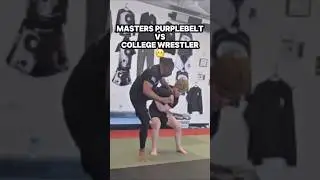 Masters Purplebelt vs College Wrestler 😬 #wrestling #bjj #training