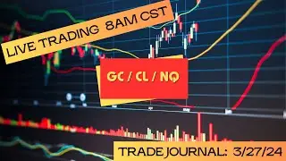 Live Trade Journal: NQ and CL using ICT concepts and MA convergence (3/27/24)