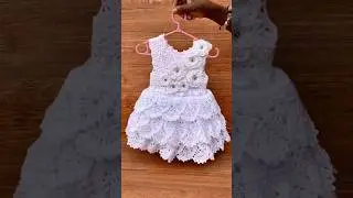 She&rsquo;s indeed a little princess 👸 #crochet #babyclothes #babydress