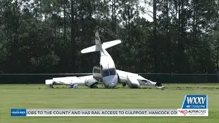 Plane makes crash landing on school field in Ocean Springs