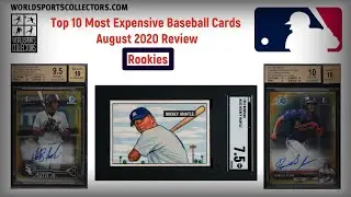 Top 10 Most Expensive Baseball Cards Rookies August 2020 Review (Trout! Judge! Tatis JR!)