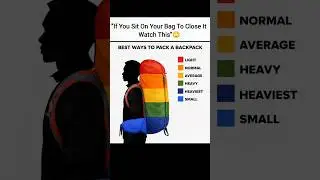 If You Sit On Your Bag To Close It Watch This