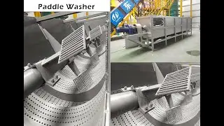 The paddle washing machine for processing cassava/tapioca/manioc in factory