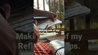 How to use left over Reflectix from VanBuild #vanbuild #vanbuildseries #backpackingmeals #shorts