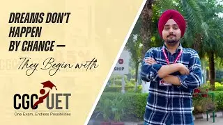 Rantinder Singh Secures 85% CGCUET Scholarship | B.Tech (AI & ML) Student at CGC University, Mohali