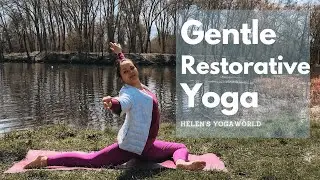 Gentle Restorative Yoga | Calming Yoga Poses For Stress Relief | Great for Beginners