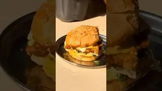 Chicken Burger! 🍔 | #shorts  #chickenburger #viral #cooking #food #fyp #trending #recipe #burger