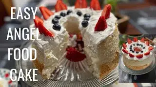 EASY ANGEL FOOD CAKE#hauswirt #amazing #baking #homemadecooking #hauswirt #diy