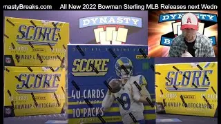 2022 Score Football Card 4 Box Partial Case Break #3   Sports Cards