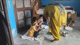कन्याओं को भोजन करा कर मन को एक अलग ही शांति मिली