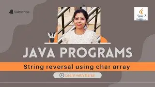 How to reverse a string using char array in java| Java Programs | Interview Question | Easy Coding