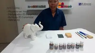 APRENDE A PINTAR UN ELEFANTE METALIZADO  🐘✨