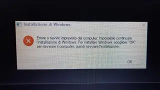 Errore o riavvio imprevisto del computer. impossibile continuare l'installazione di Windows 10 e 11
