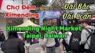 Ximending Night Market, famous in Taipei, Taiwan.