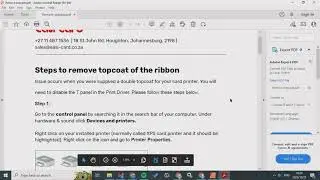 Remove Topcoat Layer of Ribbon | YMCKT | Card Printers