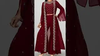 Shrug Style Sharara Designs #shorts #Designs #sharara #shrugs #viralvideo