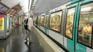 Paris Metro: Exelmans Station Line 9 Trains 31 August 2017