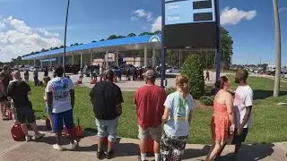 Hundreds wait at Waycross gas station as thousands experience power outages from Helene