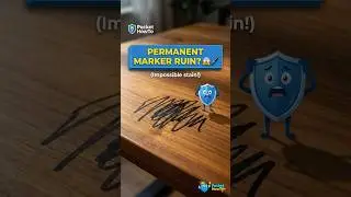 Erase Permanent Marker from Wood INSTANTLY! 🤯🖊️ (Toothpaste Hack) #Shorts