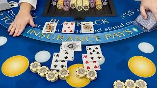 LEGENDARY $900,000 BLACKJACK HAND IN $1,375,000 HIGH ROLLER WIN WITH EXCITING BETS!