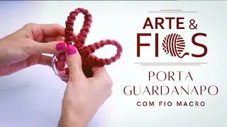 Arte & Fios - Porta Guardanapo em Macramé com fio Macro
